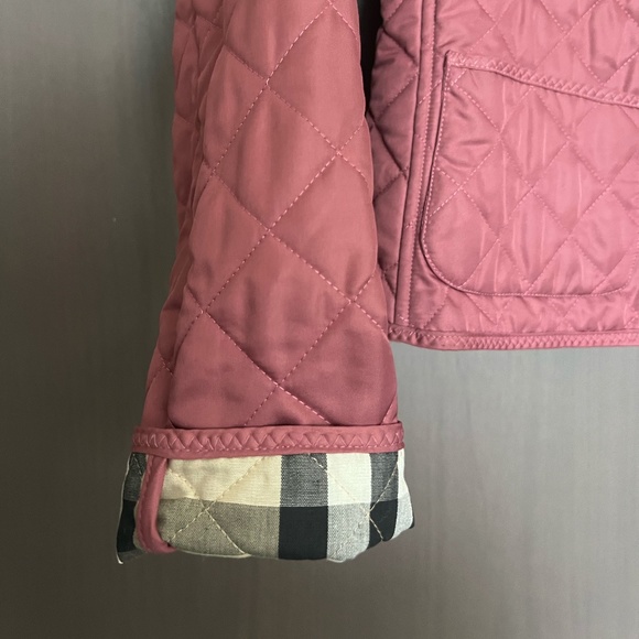 Authentic Burberry Pink Quilted Jacket - Picture 1 of 3